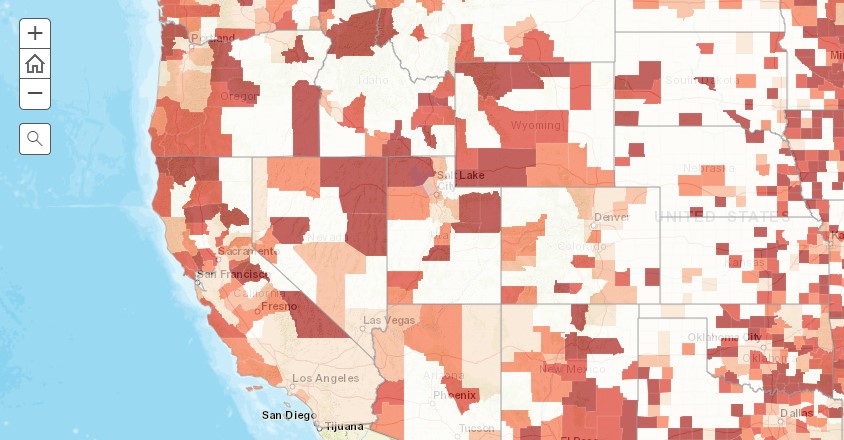 COVID-19 Vulnerability Index by US County: An Interactive Map