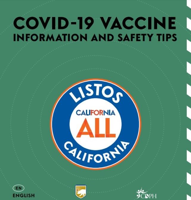 Listos California COVID-19 Vaccine Information and Safety Booklet
